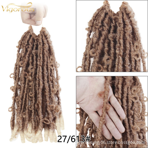 Best Selling Faux locks crochet attachments 18inch private label braids for african hair wholesale pre stretched braiding hair